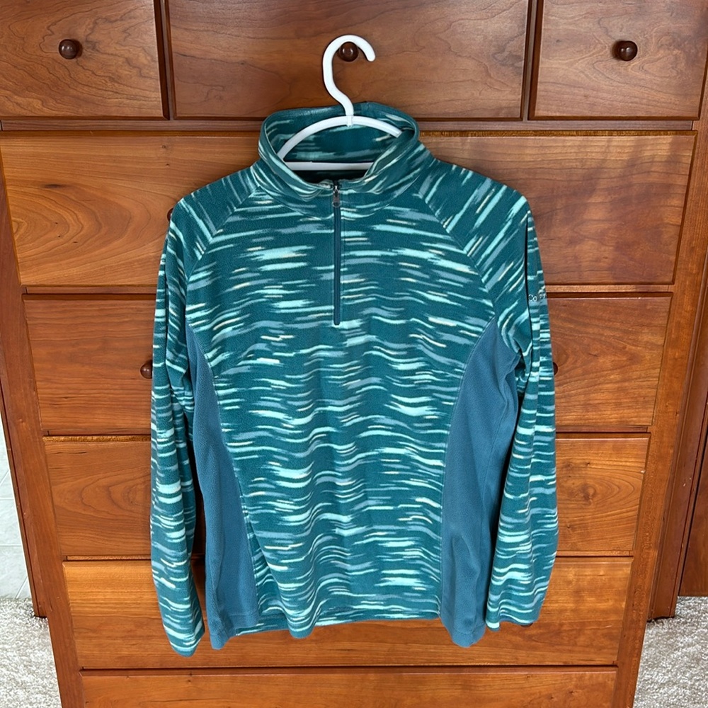Columbia Quarter zip fleece jacket, women’s large.